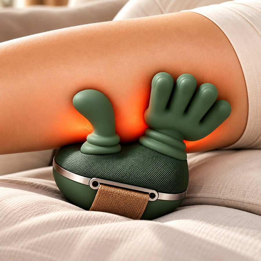 Voltyzen — doigts en silicone qui pétrissent le muscle avec la chaleur