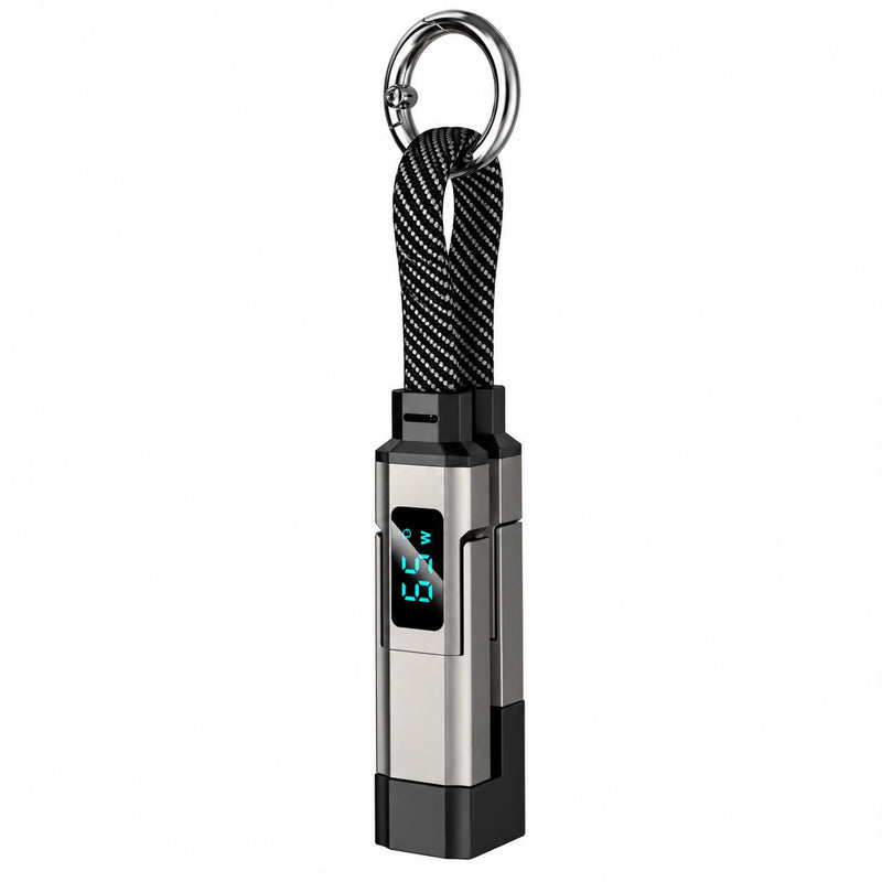 Cavo di ricarica portachiavi 4-in-1 65 W con display