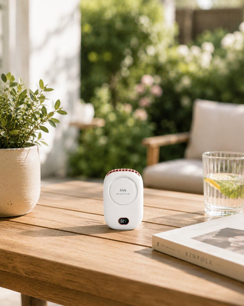 Ventilateur de Cou Portable Voltyzen – Mains Libres, Rechargeable USB