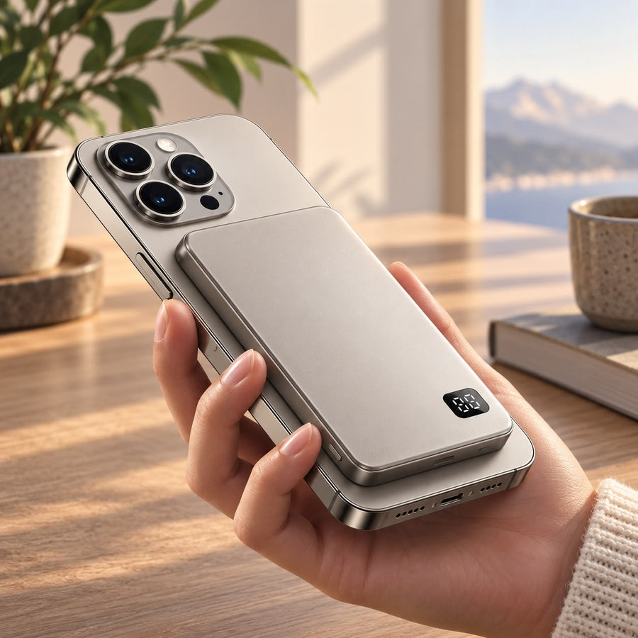 Voltyzen — batterie magnétique fine tenue en main